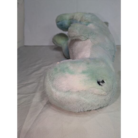 FAO‎ Schwarz Plush Glow Brights Tyrannosaurus Dinosaur T-Rex Green Dino Read - Picture 8 of 10